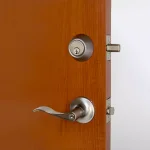 Design House 727966 Satin Nickel Entry Door Lever and Single Cylinder Deadbolt Combo thumbnail 11