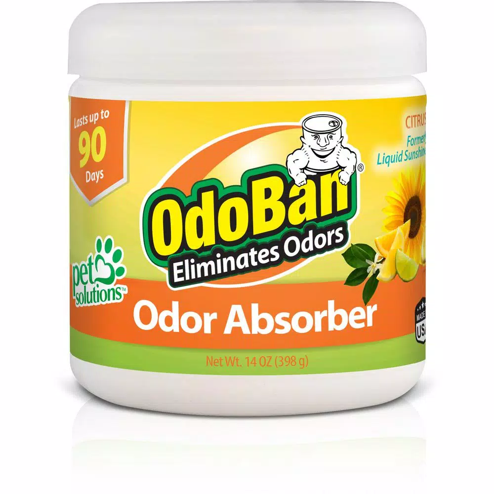 OdoBan Citrus Odor Absorber Solid Gel, 14 oz.