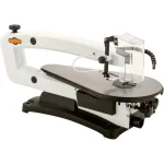 Shop Fox 18 in. VS Scroll Saw with LED Gooseneck Light and 64-Piece Rotary Tool Kit thumbnail 1