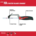Milwaukee 2-Piece Hack Saw Set: 12 in. High Tension & 10 in. Compact Hack Saws thumbnail 3