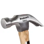 Stalwart 16 oz. Curved Claw Hammer with 10 in. Natural Hardwood Handle thumbnail 4
