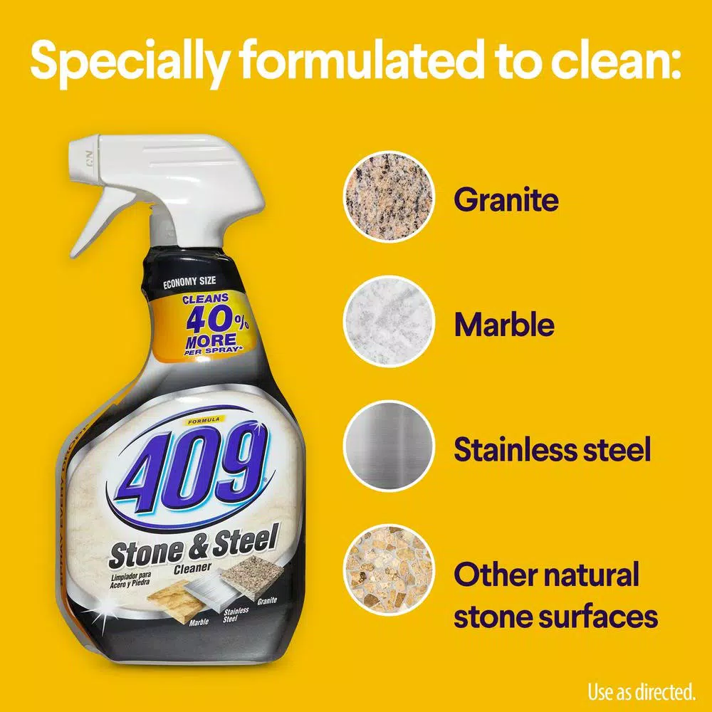 Clorox Formula 409 Stone & Steel, Clorox Disinfecting Wipes & Glad OdorShield Trash Bag Cleaning Bundle