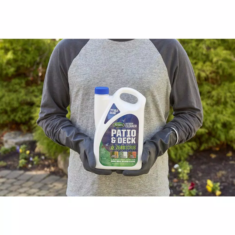 Scotts Outdoor Cleaner Patio and Deck Concentrate with ZeroScrub Technology, 0.5 Gal.