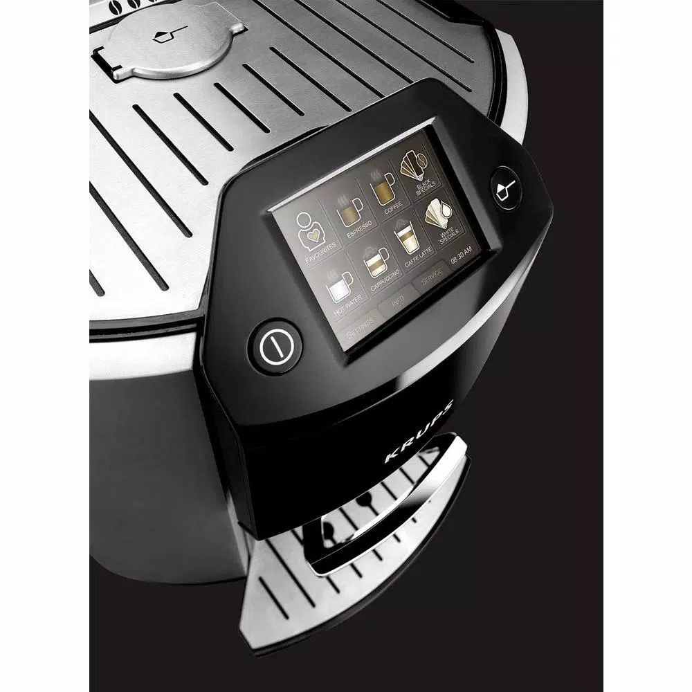 Krups Barista One Touch Fully Automatic Stainless Steel Espresso Machine with Built-In Grinder