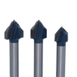 Bosch 8-Piece Carbide-Tipped Glass and Tile Drill Bit Set with 3-Flat Shank thumbnail 5
