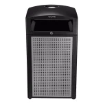 Alpine Industries 40 Gal. Steel Outdoor Commercial Trash Can with Ash Tray Lid thumbnail 1
