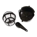 Continental 4-Cup Black Drip Coffee Maker with Non-Stick Keep Warm Plate and Permanent Filter thumbnail 3