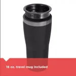 BLACK+DECKER Single Serve Drip Coffee Maker with 16 oz. Travel Mug, Black thumbnail 7