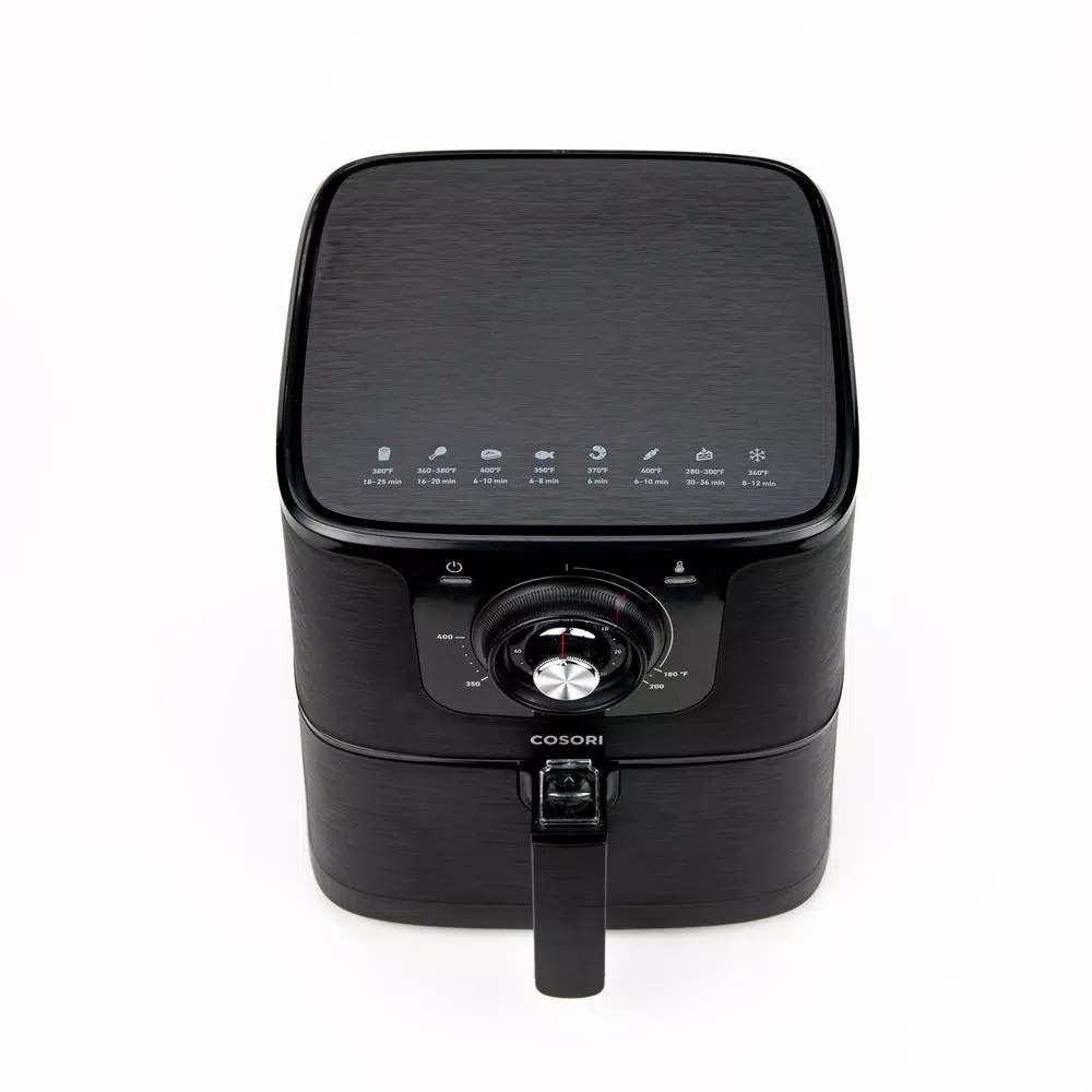 Cosori 5.8 QT Air Fryer with Bonus Skewer Rack Set, 1700W Rapid Air Circulation, Black
