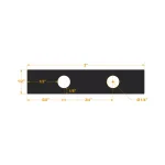 POWERTEC 1/4 in. Dowel Drilling Jig Kit with M-35 Cobalt Drill Bit and Stop Collar thumbnail 2