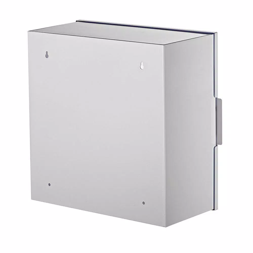 AdirMed Universal Steel AED Wall Cabinet with Clear Acrylic Window - White