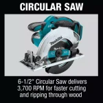 Makita 18V LXT Cordless 6-Piece Combo Kit with 3.0Ah Batteries and Charger thumbnail 5