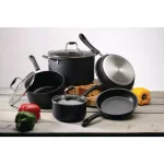Ecolution Symphony 8-Piece Aluminum Nonstick Cookware Set with Hydrolon PFOA-Free Coating, Slate thumbnail 8