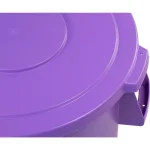 Carlisle Bronco 44 Gallon Purple Round Trash Can Lid, 3-Pack thumbnail 2