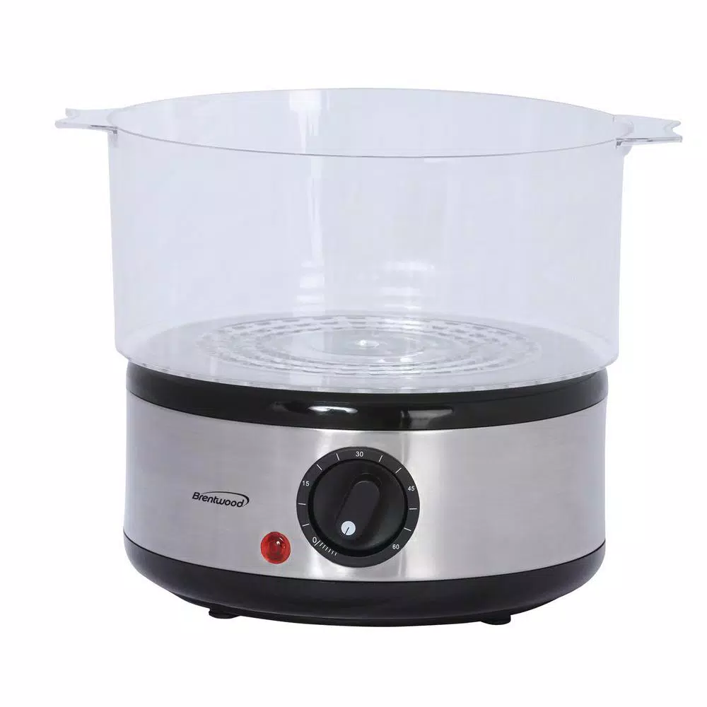 Brentwood Appliances 2-Tier Food Steamer, 20-Cup Capacity, 5 Qt, Silver