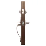 Copper Creek Colonial Satin Stainless Door Handleset with Waverly Lever Trim thumbnail 3