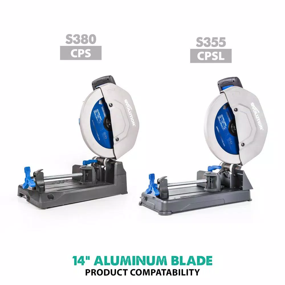 Evolution Power Tools 14 in. 80-Teeth Carbide Metal Cutting Saw Blade for Aluminum and Non-Ferrous Metals