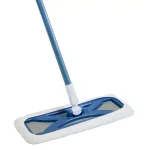 Quickie Hardwood Floor Flat Mop with 48 in. Steel Handle and 360° Swivel Head thumbnail 1