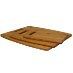 Oceanstar Design Collection 3-Piece Bamboo Cutting Board Set, Natural Rectangle Boards thumbnail 2