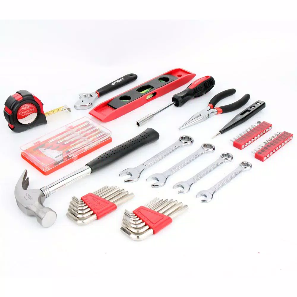 Apollo 53-Piece Home Tool Kit with Blow Molded Carrying Case