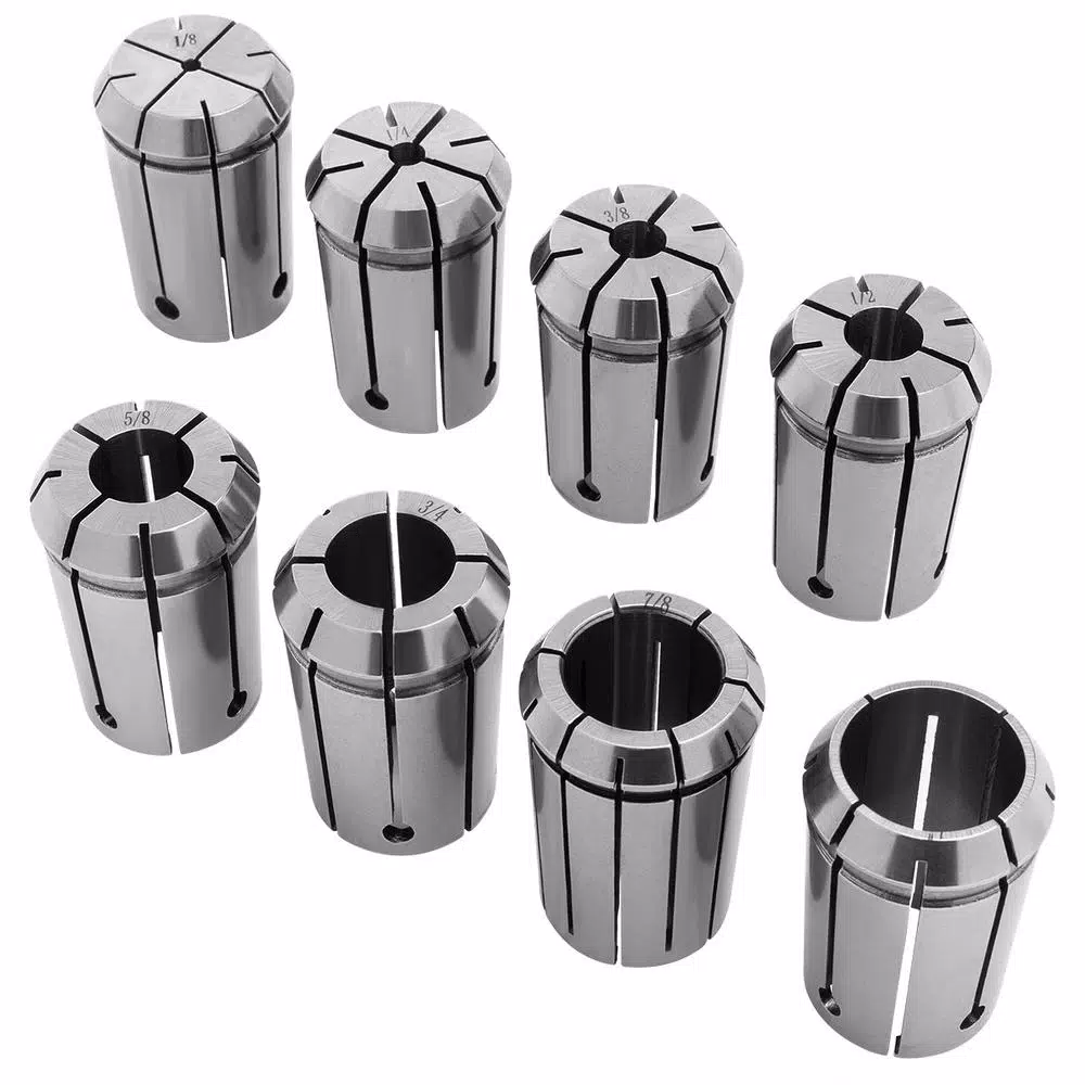 Stark 8-Piece Quick Change Spring Collet Chuck Set with MT3 Shank Holder, 1/8 in. to 1 in.
