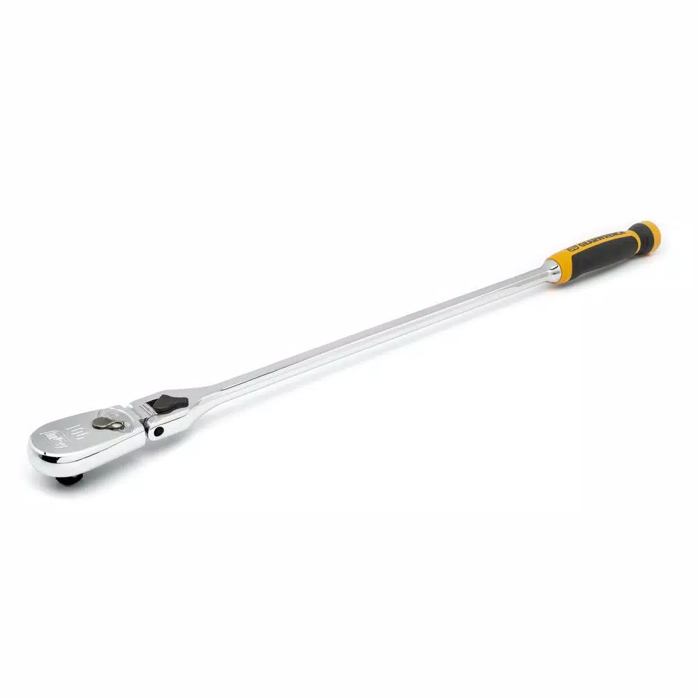 GEARWRENCH 1/2 in. Drive 24 in. 90 Tooth Locking Flex Head Teardrop Ratchet