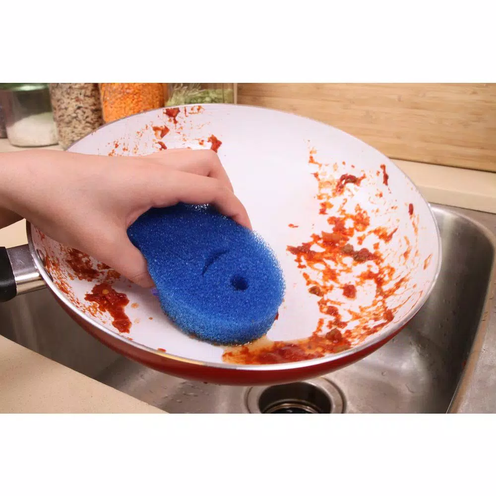 DishFish Scrubber 6-Pack - Non-Scratch Flexible Foam Dish Sponges