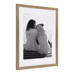 DesignOvation Design Ovation Gallery Wood Picture Frame Set, Rustic Brown, Set of 2 (Matted to 11x14 in.) thumbnail 3