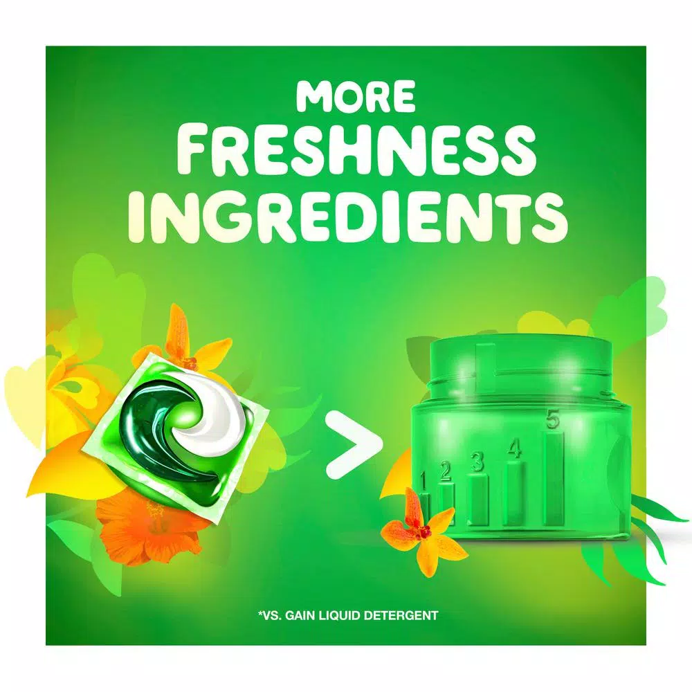 Gain Flings Island Fresh Scent Laundry Detergent Pods, 16-Count