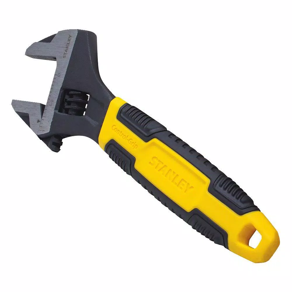 Stanley 6 in. MaxSteel Adjustable Wrench with Tapered Jaw