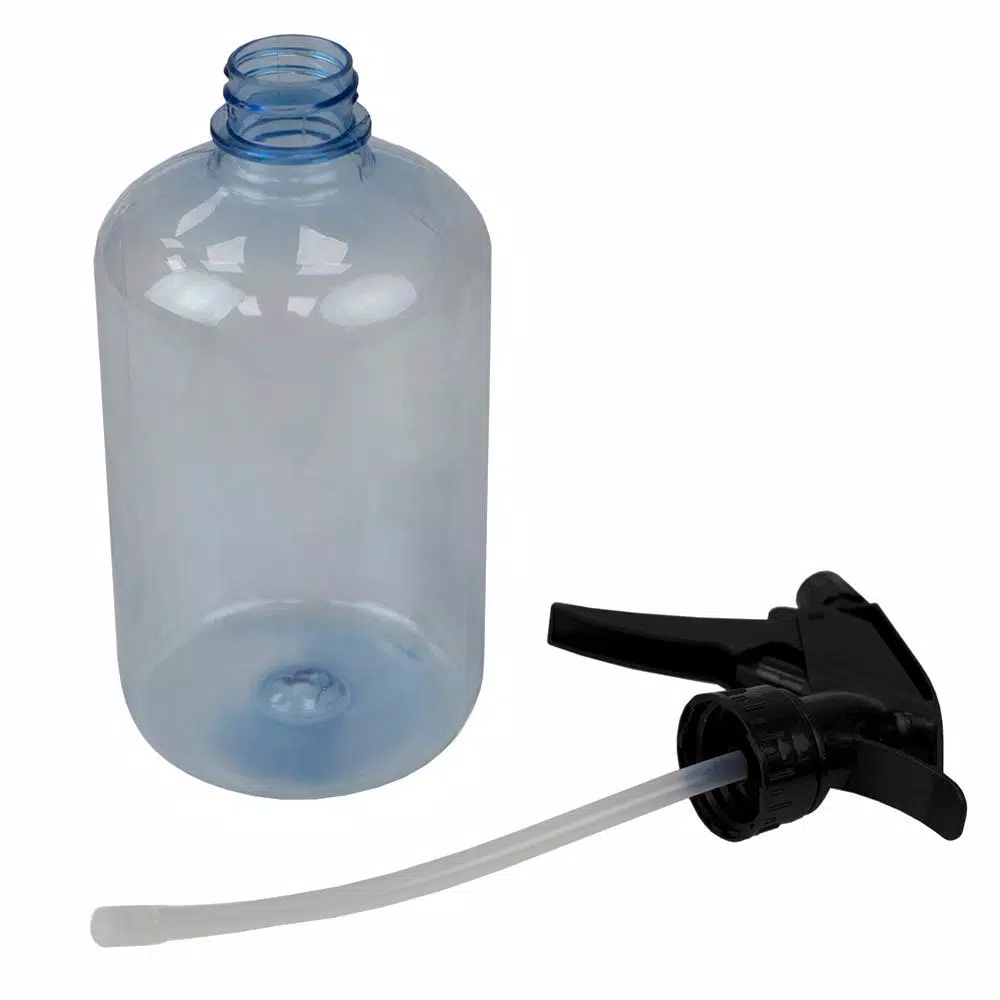 Unbranded 17 oz. Clear Plastic Spray Bottle - Multi-Purpose Empty Mister for Cleaning, Detailing, and Hair Care