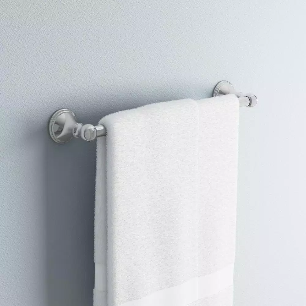 Delta Crestfield 18 in. Chrome Towel Bar, Modern Zinc Die Cast Single Towel Bar
