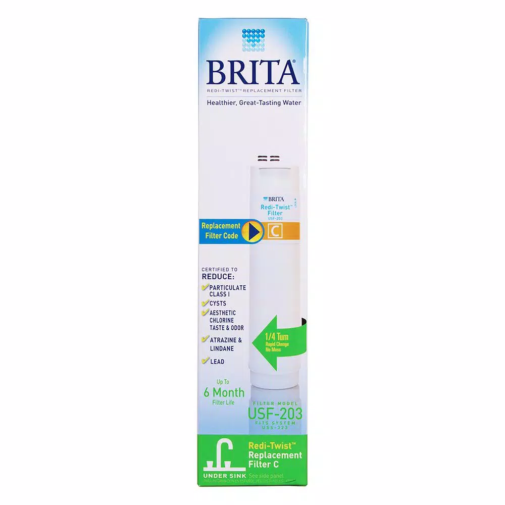 Brita Redi-Twist Under Sink Replacement Water Filter