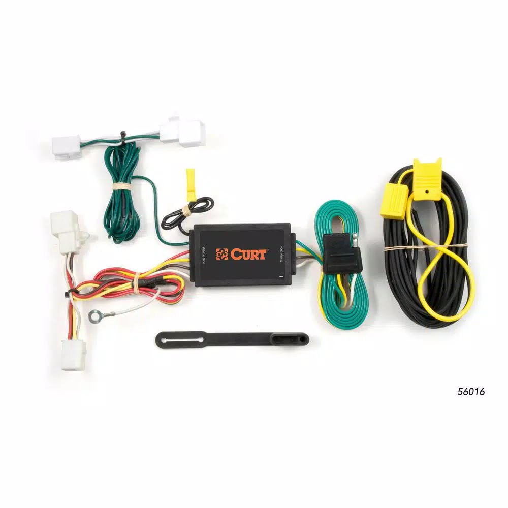CURT Custom Vehicle-Trailer Wiring Harness, 4-Way Flat, for Mazda 2 Hatchback & CX-9