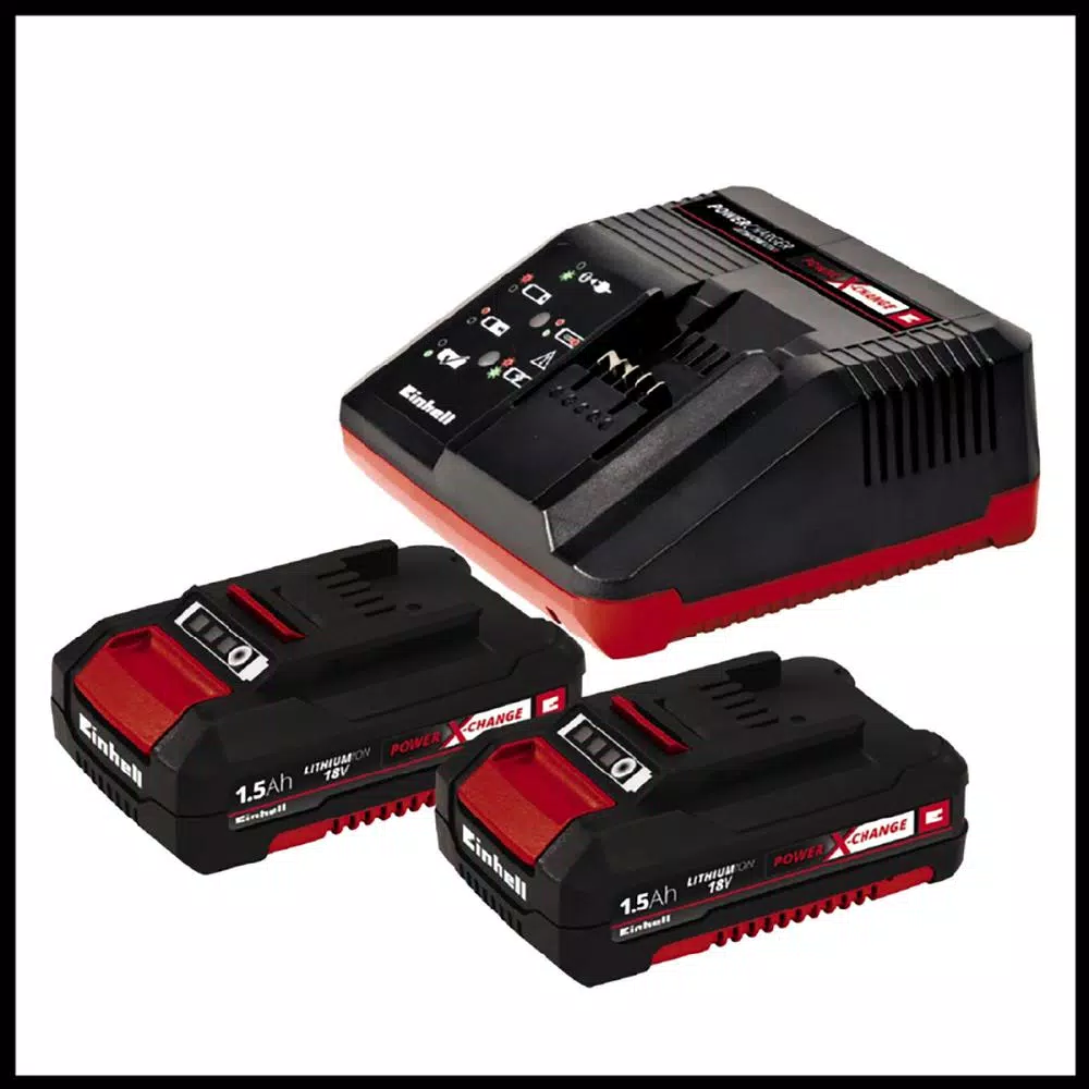 Einhell PXC 18V Cordless 2-Speed Drill Driver Kit with 2 x 1.5 Ah Batteries and Fast Charger