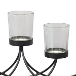 Stonebriar Collection Stonebriar Black Metal 5-Votive Candle Holder Centerpiece thumbnail 3