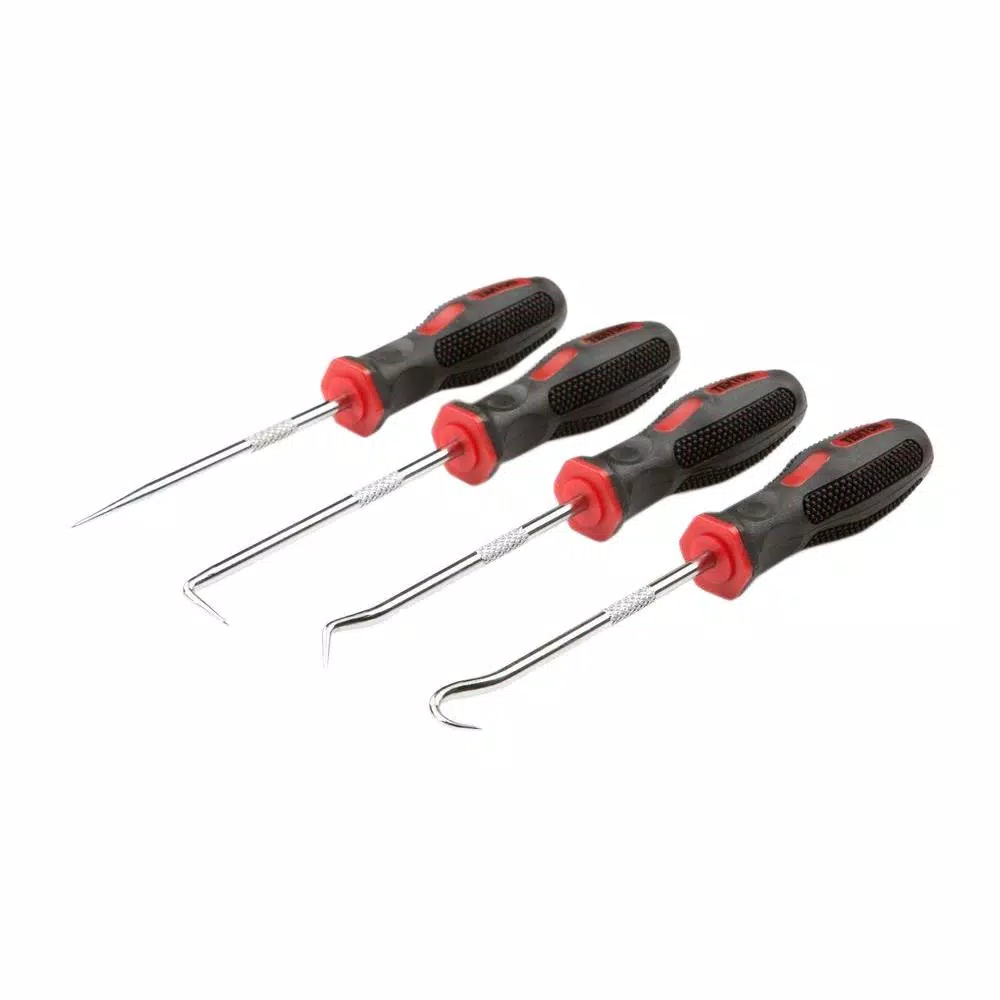 TEKTON 4-Piece Mini Pick and Hook Set, Hardened Steel Precision Tools