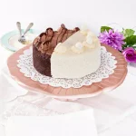 Old Dutch Rose Gold Lily Pad Cake Stand, 14.5 in. Aluminum Dessert Display thumbnail 2