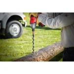 Milwaukee SHOCKWAVE 13/16 in. x 30 in. Carbon Lineman's Impact Auger Bit with 7/16 in. Hex Shank thumbnail 3
