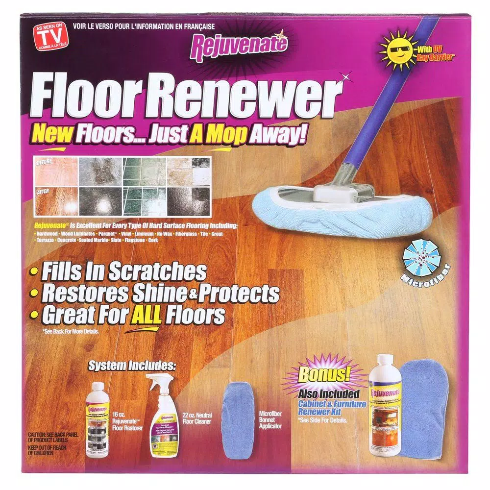 Rejuvenate Floor Renewer System, 16 oz. Liquid Floor Restorer and Protector