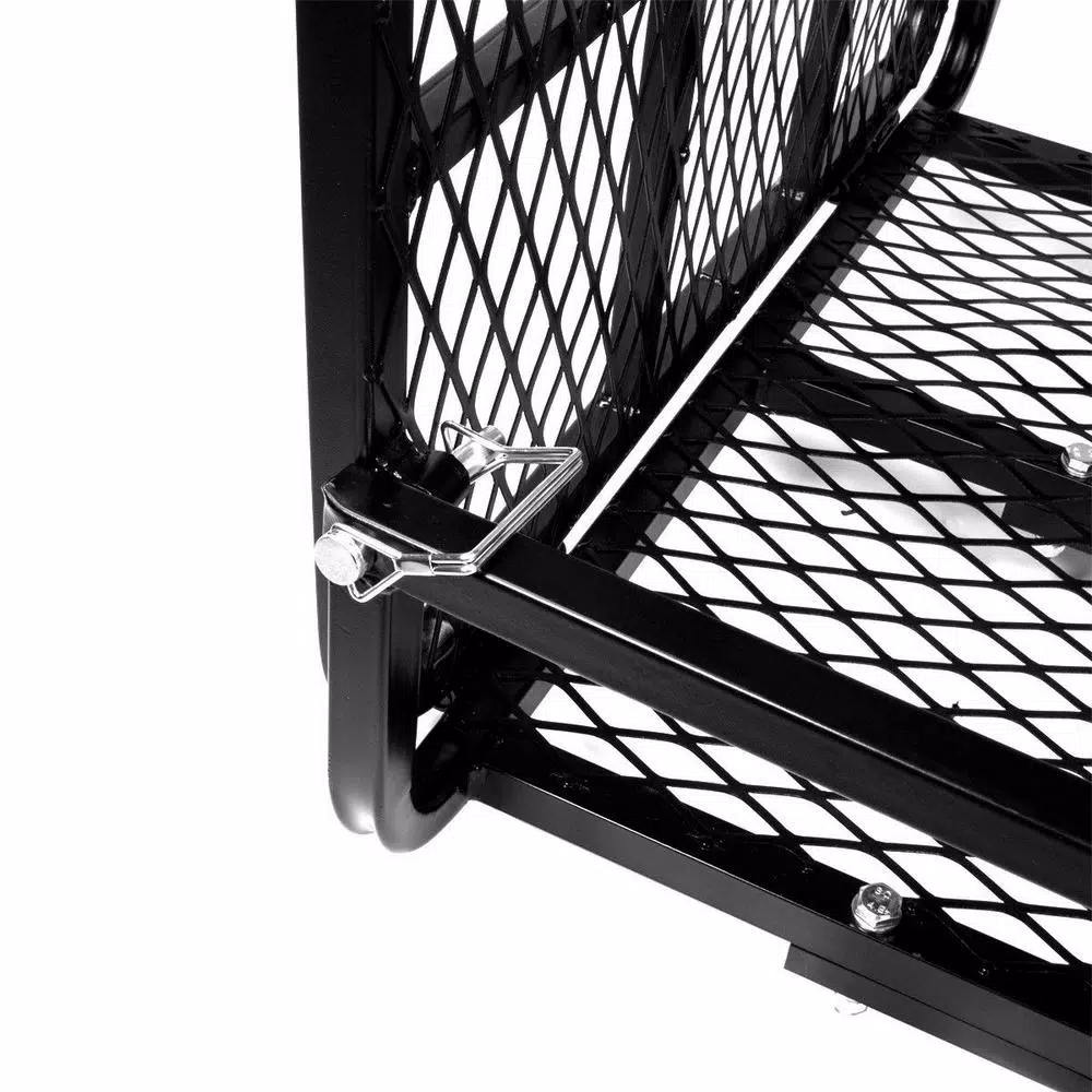 XtremepowerUS Stark 500 lb. Capacity 49 in. x 32 in. Steel Folding Ramp-Style Hitch Mounted Cargo Carrier for 2 in. Receiver
