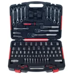 Stalwart 135-Piece Mechanic's Hand Tool Set with Chrome Vanadium Sockets and Wrenches thumbnail 1