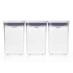 OXO Good Grips 3-Piece POP Container Set, 1.1 Qt Small Square Airtight Food Storage thumbnail 1