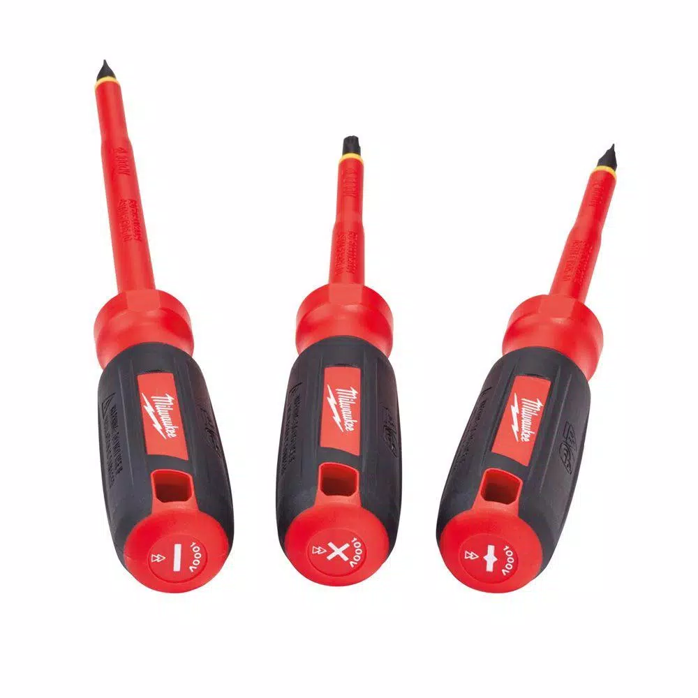 Milwaukee 4-Piece 1000V Insulated Hand Tool Set with Screwdrivers and 6-in-1 Pliers