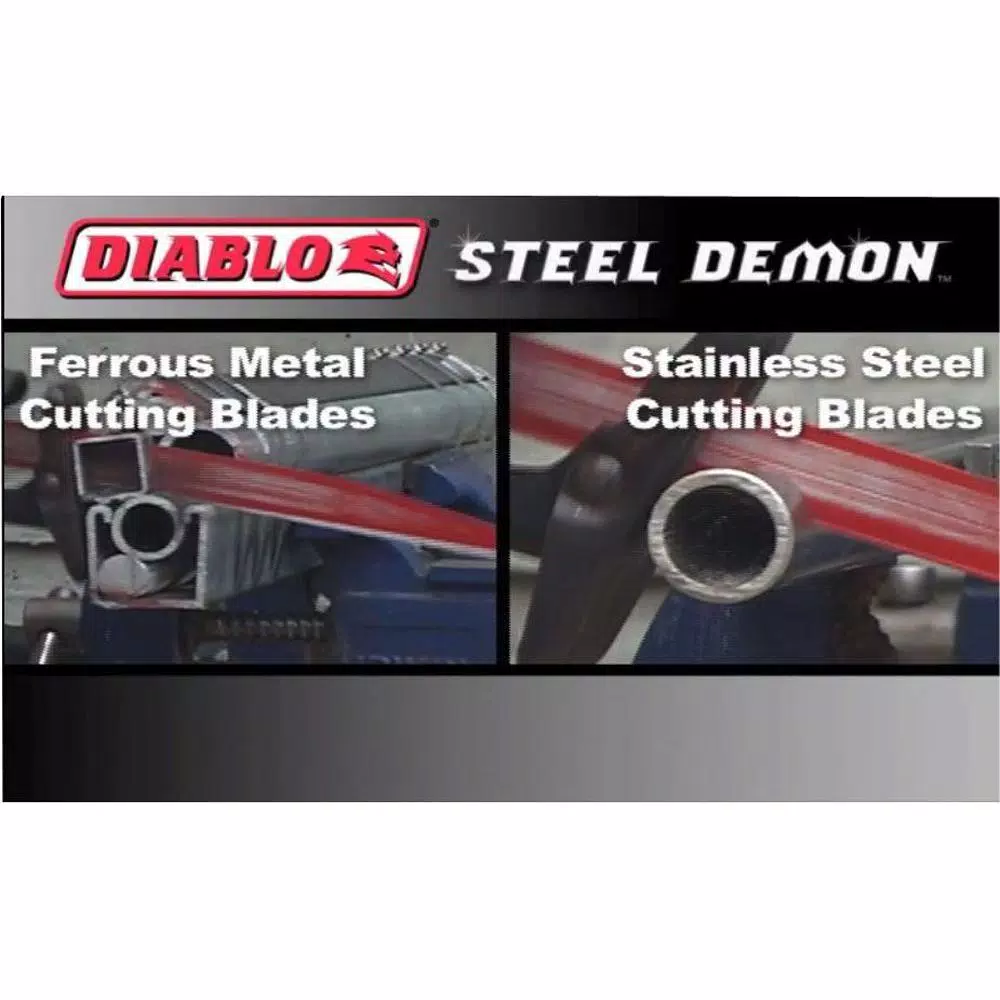 Diablo Steel Demon 9 in. 14/18 TPI Bi-Metal Medium Metal Cutting Reciprocating Saw Blades, 6-Pack
