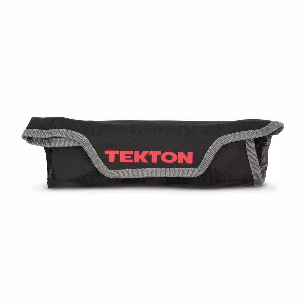 TEKTON 9-Tool Combination Wrench Roll-Up Pouch, 1/4 in. to 3/4 in.