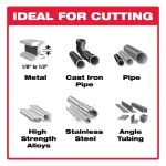 Diablo Steel Demon 9 in. 8 TPI Carbide-Tipped Thick Metal Reciprocating Saw Blade (2-Pack) thumbnail 2
