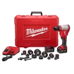 Milwaukee M18 FORCE LOGIC 10 Ton Cordless Knockout Tool Kit with 1/2"-2" Die Set & 3.0 Ah Batteries thumbnail 1