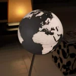 Waypoint Geographic 43 in. Stem Reflection Illuminated Floor Standing Globe with Chromed Steel Stand thumbnail 3