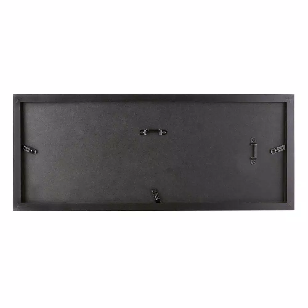 KG kieragrace KG Morgan Double Mat Photo Frame - Black, 7" x 17"